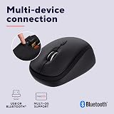 Trust Yuki Silent Wireless Mouse Bluetooth 2.4GHz Ambidextrous 75% Recycled view 3