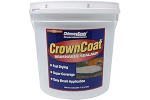 CHIMNEYSAVER CrownCoat Brushable Sealant, Standard color - 2 gallons