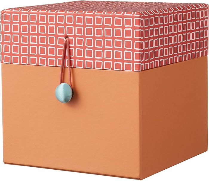 Hema ordnungs Caja con tapa – 18 x 18 x 18 cm – korallfarben: Amazon.es: Hogar