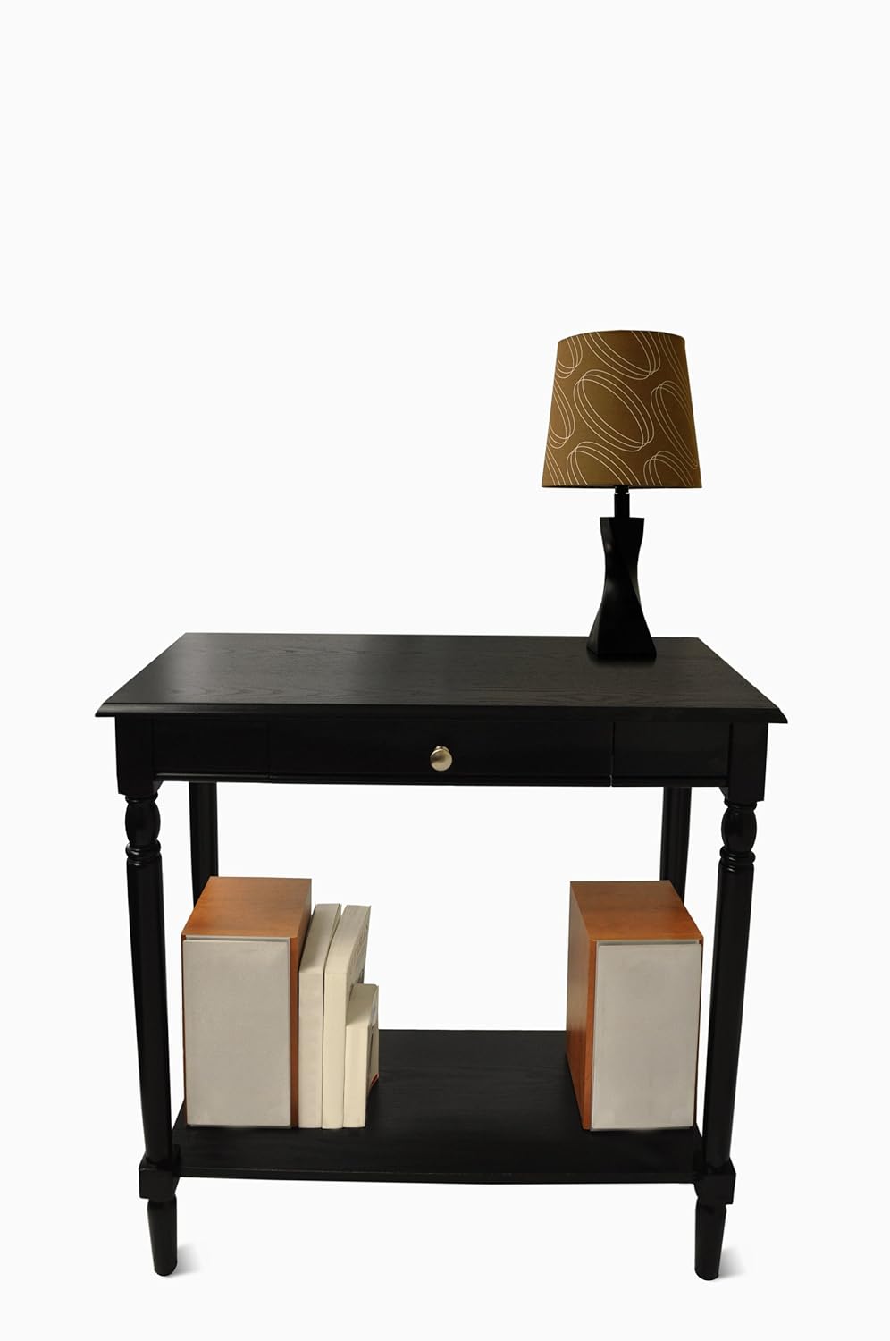 Best Convenience Concepts American Heritage End Table With Shelf And Drawer