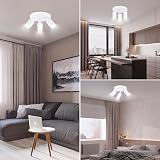 Ketom Round 3 Way Ceiling Spotlight Fitting White GU10 LED Rotatable view 7