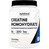 Nutricost Creatine Monohydrate Micronized Powder (1 KG) - Pure Creatine Monohydrate