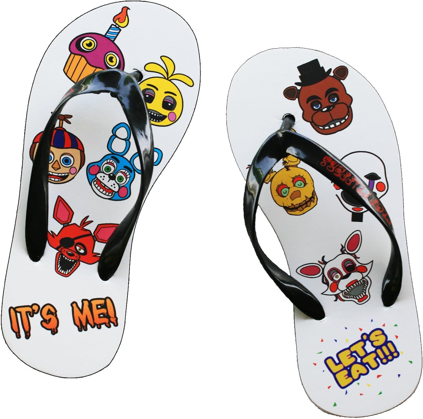 Five Nights at Freddy's Characters Print Flip Flop Strap Sandals (S - 25cm)