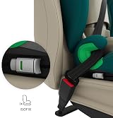 Kinderkraft Junior FIX 2 PRO Car Seat 100-150 cm ISOFIX Belt Install Green view 4