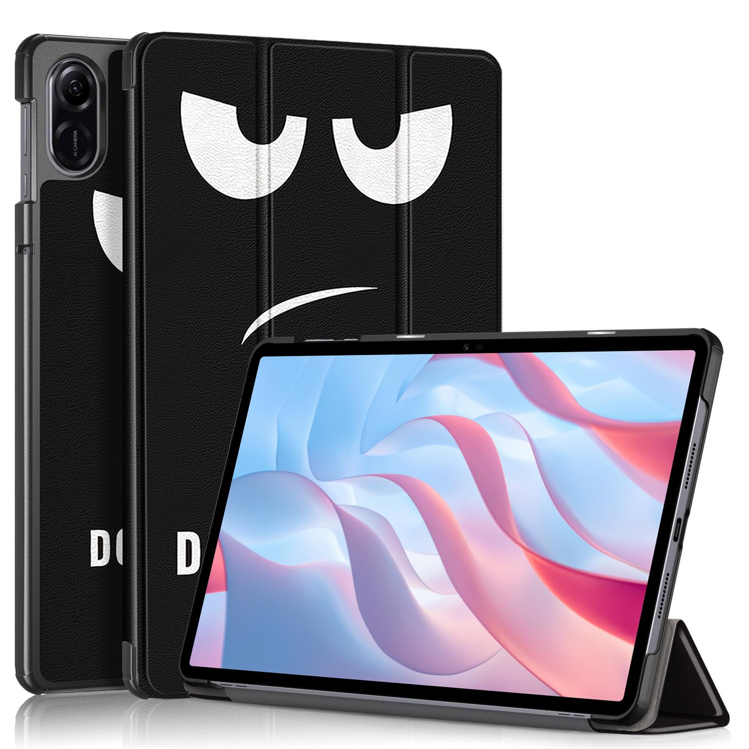 QINOUK Case for Honor Pad X9, [Stand Feature] Ultra Thin Smart Cover with Auto Sleep Wake, PU and PC Anti-scratch Protective Case, for Honor Pad X9-yj