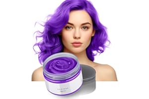 JEBOUSIKE Temporary Hair Color Dye Wax for Kids & Adults, Washable Treatment with All Day Hold Thanksgiving Christmas Party Hair Makeup for Boys Girls Age 4 5 6 7 8 9 10(Purple)