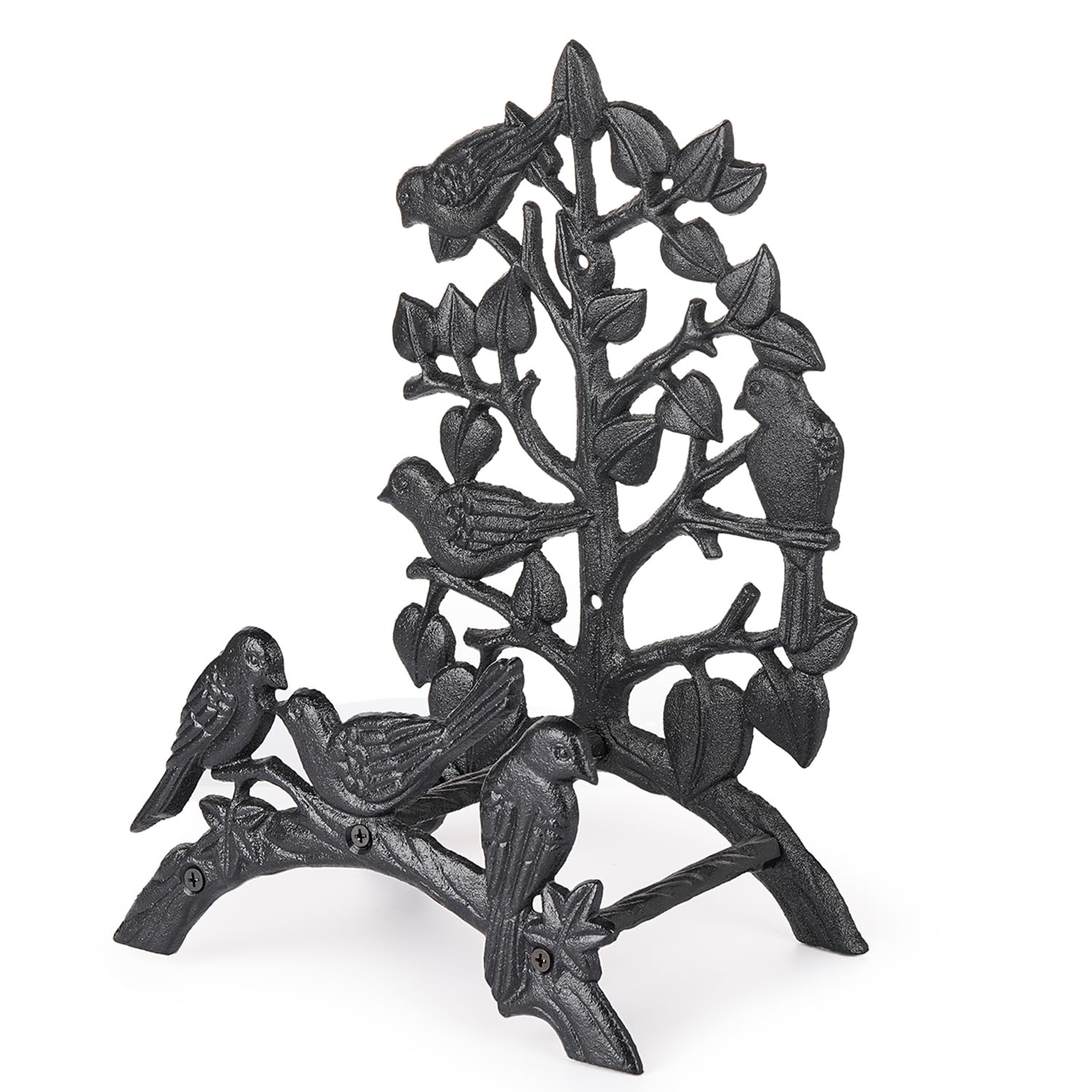 Sungmor Heavy Duty Cast Iron Garden Hose Holder - Wall Mounted Water Hanger - Retro Style Decorative Rack Reel - 50FT 75FT 100FT Bulter Storage - Indoor Outdoor Metal Stand