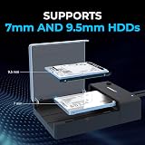 Sabrent Hard Drive Docking Station SATA SSD HDD 2.5 3.5 USB 3.0 Tool-Free view 5