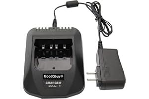 GoodQbuy KSC-24 Charger is Compatible with Kenwood Batteries KNB14 KNB15 KNB16 KNB17A KNB17B KNB20N KNB21N KNB22N TK-190 TK-280 TK-380 TK-290
