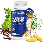 BioMatrix Oil Blend of Thyme, Oregano, Clove, Digestive Supplement for Men and Women, GI Repair Softgels | Microb-Defend (90 Capsules)
