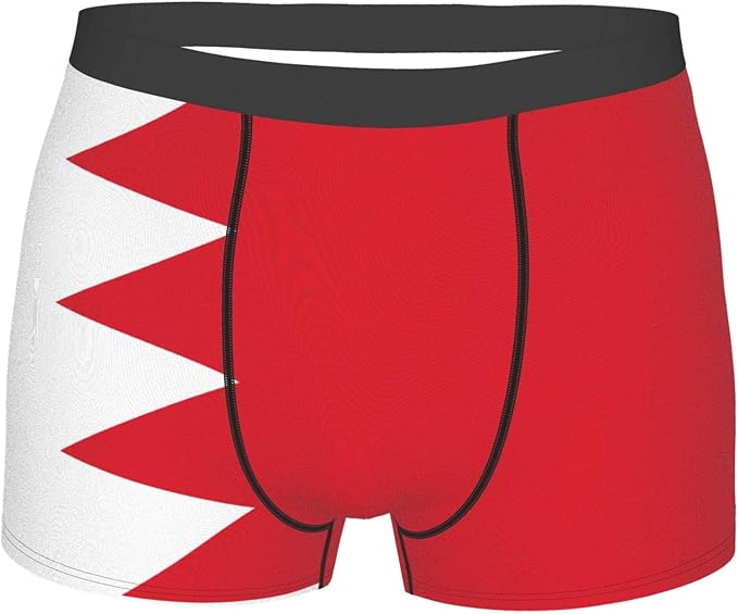 Bahrain Flag Fashion Breathable Men'S Underwear Boxer Briefs Bikini