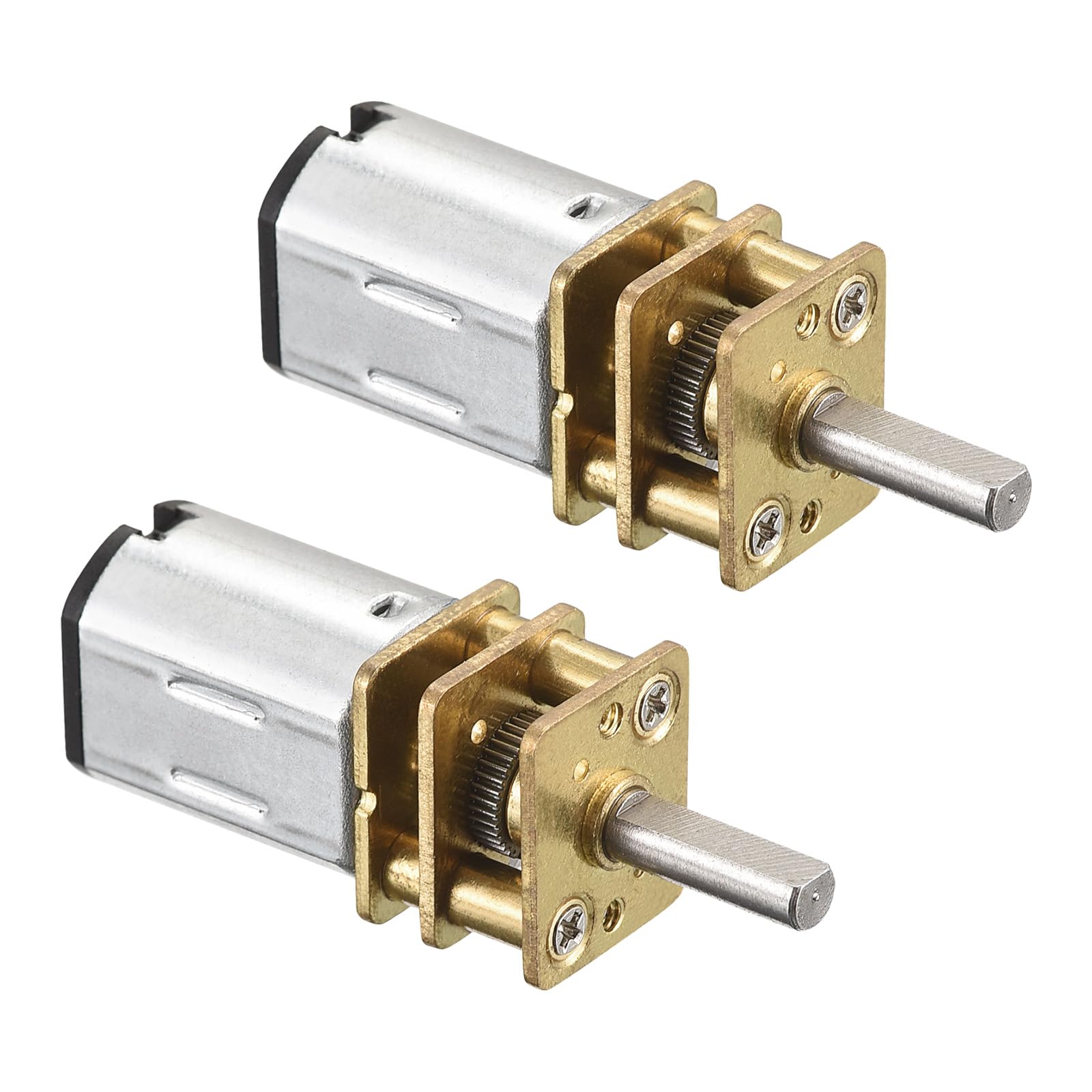 Rebower Micro Speed Reduction Gear Motor with Full Metal Gearbox [ for DIY RC Aircraft, Model Car ] - 600RPM / DC 6V / 2 Pcs