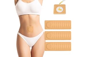PILVISET 30Pcs Castor Oil Patches for Belly Button, Castor Oil Pack Wrap, Self-Adhesive Highly Absorbent Belly Button Cover