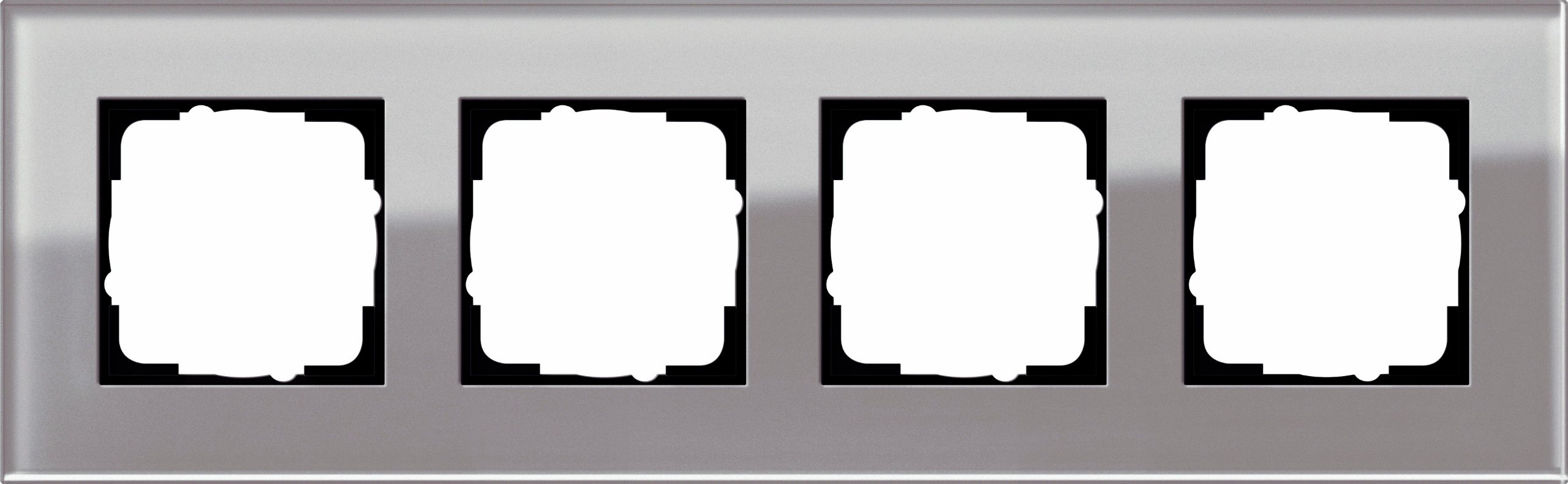 Gira 0214122 Cover Frame 4–Gang Esprit Glass Umbra