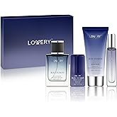 Blue Fusion Perfume for Men, Mens Cologne Set 4 in 1 Perfume Set & Colognes Gift Set - 4 Piece Parfum, Antiperspirant Deodorant Stick, Body Lotion, Cologne - Masculine Birthday Gifts Perfumes for Men