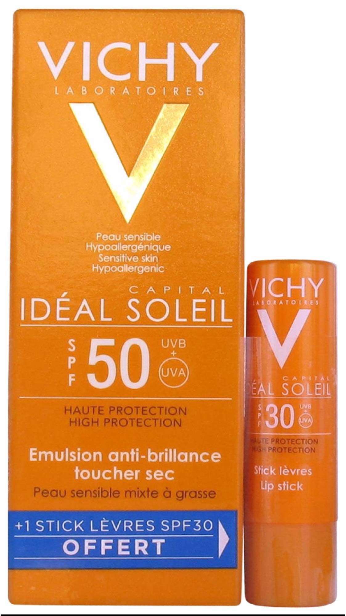 vichy ideal soleil dry touch spf 50