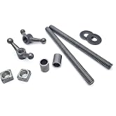 Improved Moxon Twin Screw Vise Hardware Kit - Twin-Screw Work-Holding Fixture for Joinery, Shaping, and Carving - Includes 10&rdquo; Threaded Rods, Nuts, Washers, Cast Knobs, and Steel Bushings