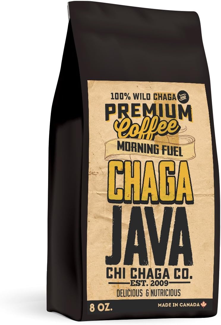 Premium Chaga Mushroom and Arabica Coffee - 8 oz of Authentic 100% Wild Harvested