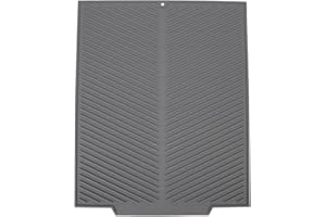 Cloimei Extra Large Silicone Dish Drying Mat Heat Non Slip Kitchen Counter Drain Pad with High for Quick Drying Dishes Utensi