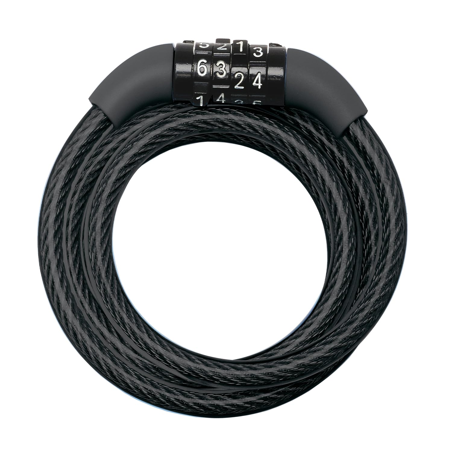 Master Lock Bike Lock Cable, Combination, 1.2 m Coiling Cable, Outdoor 8143EURDPRO- Use with All Kinds of Bike, Skateboards, Strollers, Lawnmowers and Other Outdoor Equipment