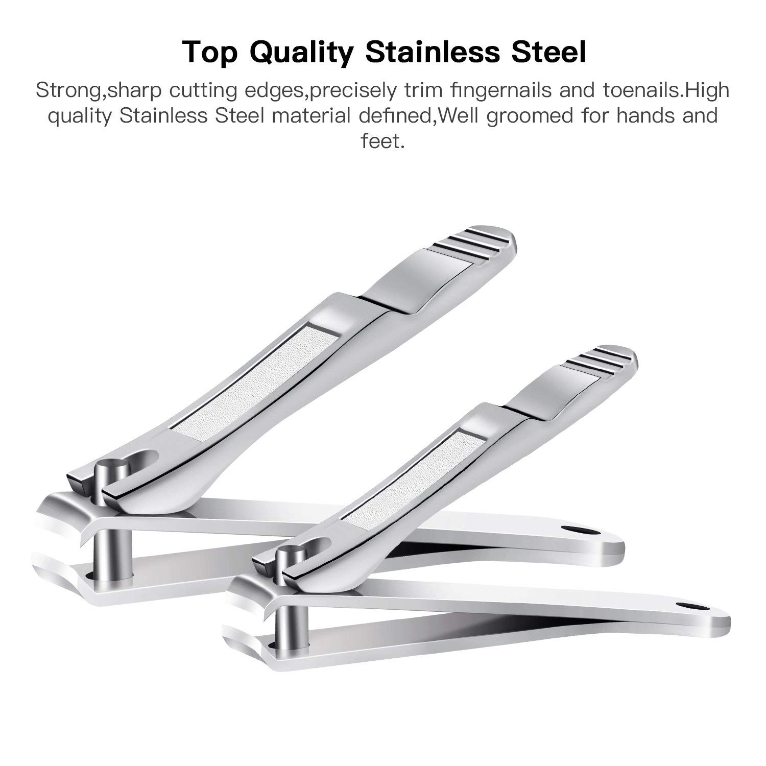BESTOPE Nail Clipper Set Sharp Fingernail Clippers Toenail Clippers Nail Cutter Stainless Steel Sturdy Nail Trimmer for Men and Women: Beauty