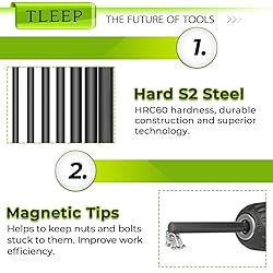 TLEEP 10 x Long 100MM 1/4 Inch Hex Head Allen