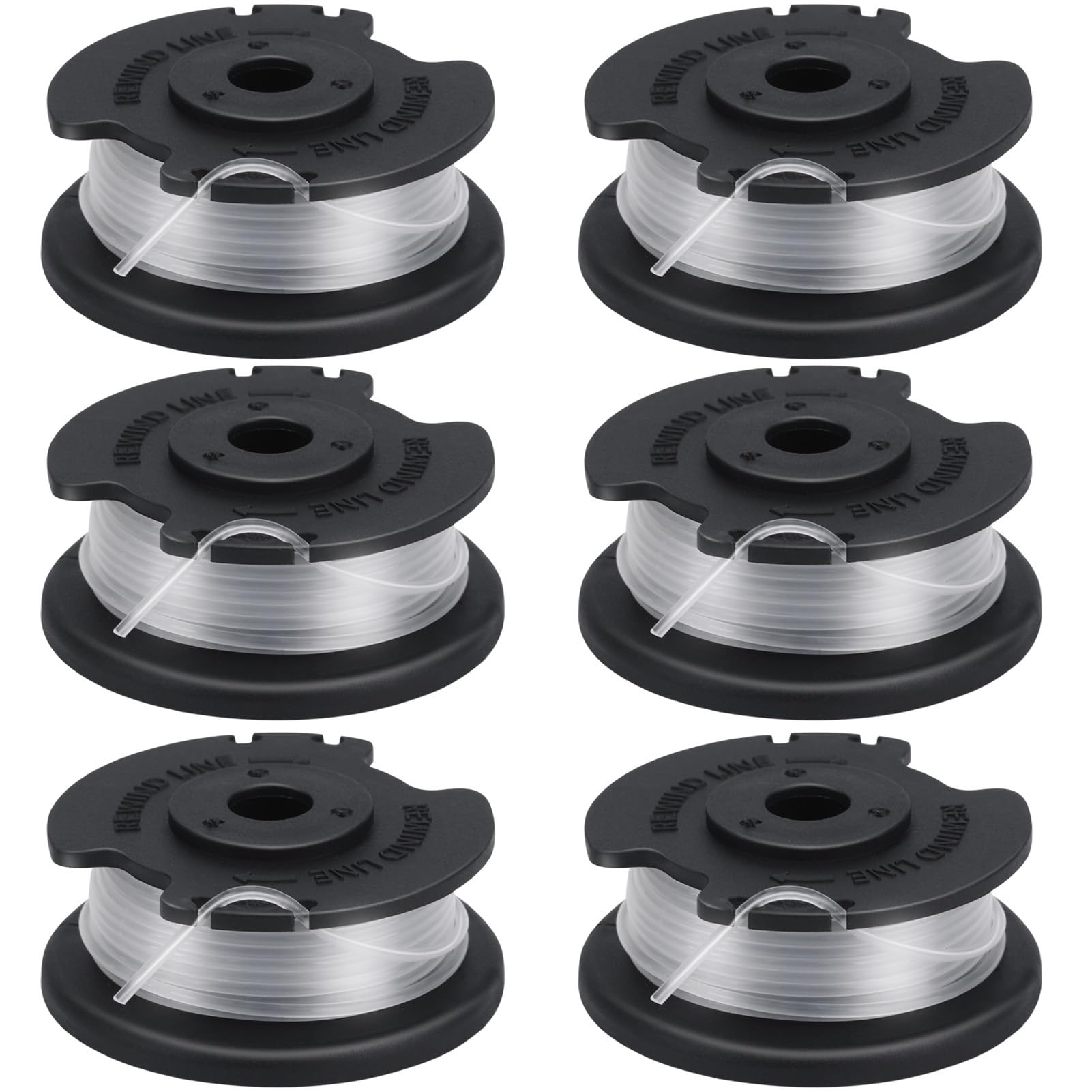 Yweller 6 Pack GE-CT 18/28 Li Spool line Compatible with Einhell String Trimmers GE-CT 18/260 Li,GE-CT 18/28 Li,GE-CT 18/28 Li TC,GE-CT 18/28 Li-Solo,0.065"/1.6mm, 16Ft/5 M Replacement Spool Line