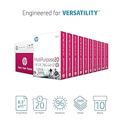 HP Printer Paper | 8.5 x 11 Paper | MultiPurpose 20