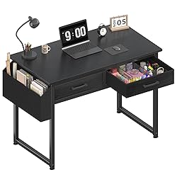 DLisiting Small Desk with Fabric Drawers for