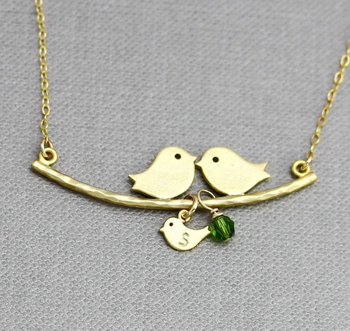 mom dad and baby necklace