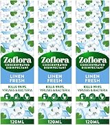 Zoflora Linen Fresh All Purpose Disinfectant 12 x 120 ml Antibacterial