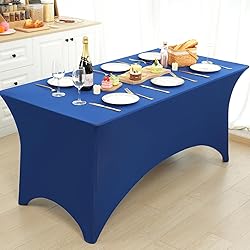 Fixwal 3 Pack Royal Blue Table Cloths Rectangle