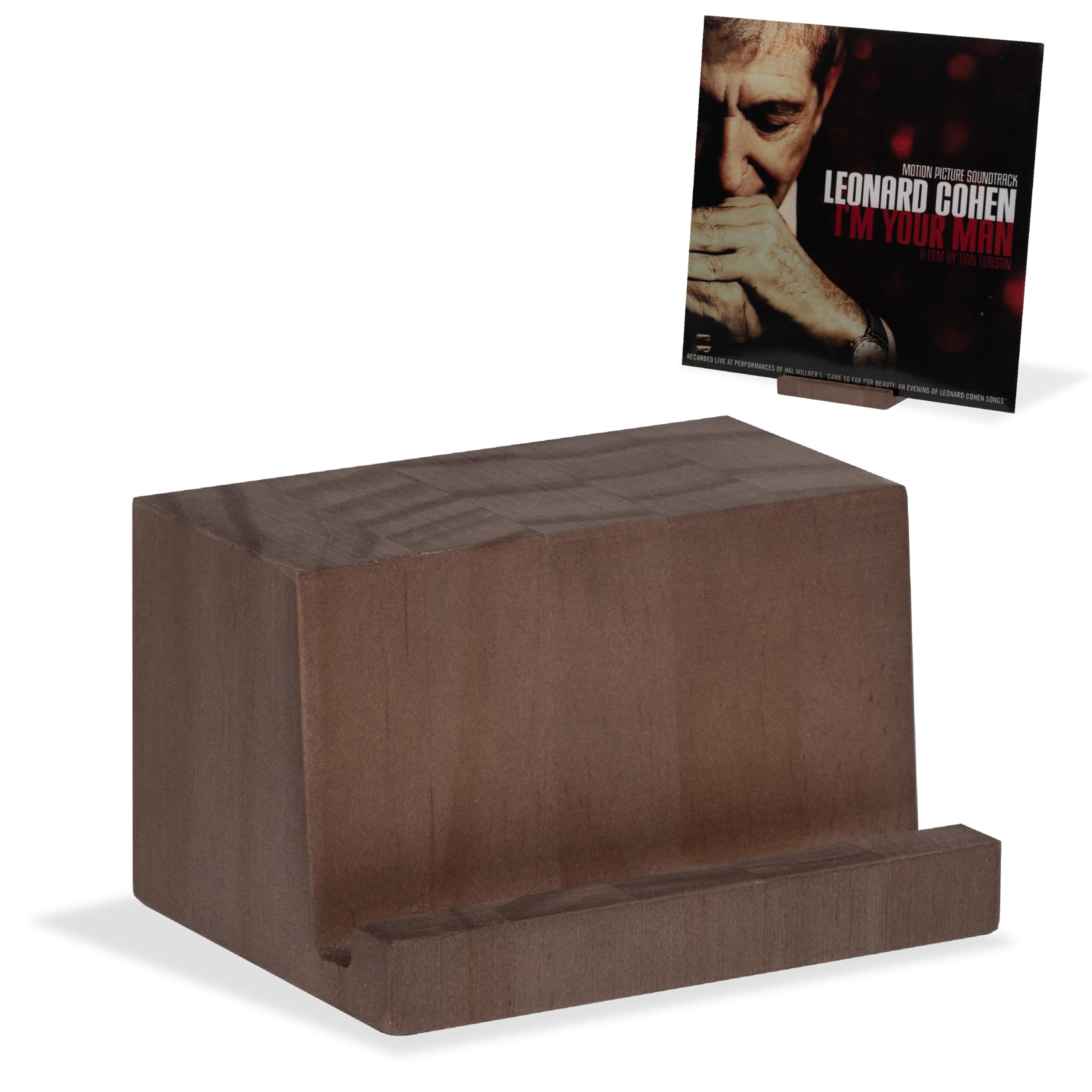 KAIU Vinyl Record Stand - Now Playing Album Display Holder for LPs - Minimalist Tabletop Shelf, Compatible with All Records - Home & Studio Decor