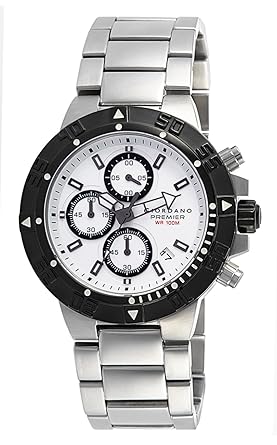Chronograph White Dial Mens Watch - P158-33