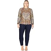 City Chic Womens Shirt - Sable Print