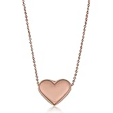 10k Yellow, White or Rose Gold Heart Necklace for Women (18 inch) | Minimalist Jewelry