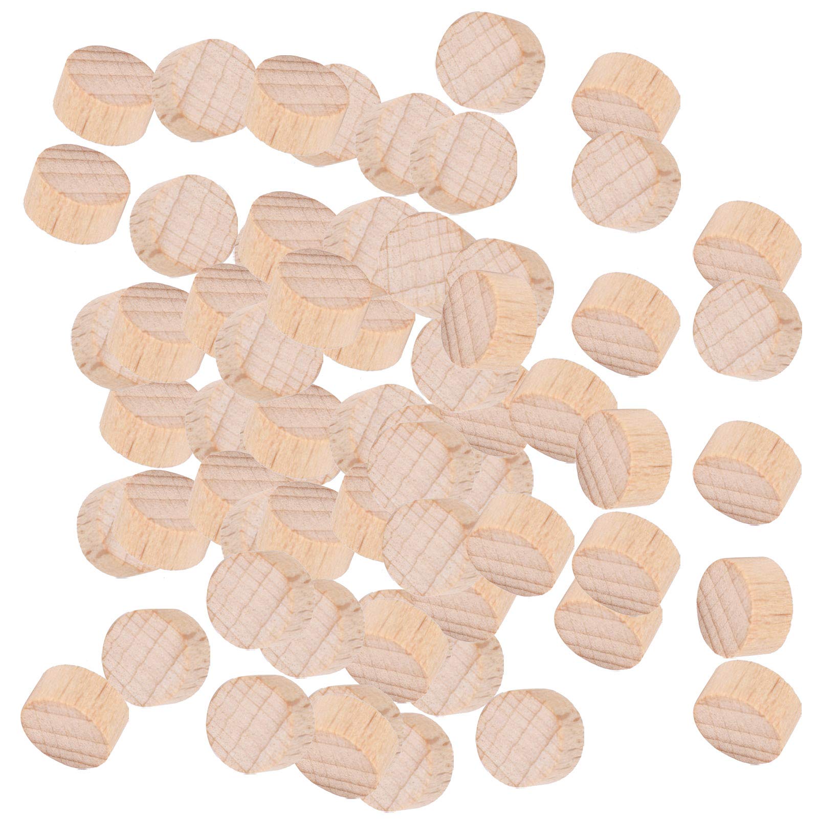 300Pcs Small Wood Slices 1-2cm Beech Unfinished Craft Wood Slice Wooden Circles for DIY Crafts Christmas Decorations Ornaments(1cm)