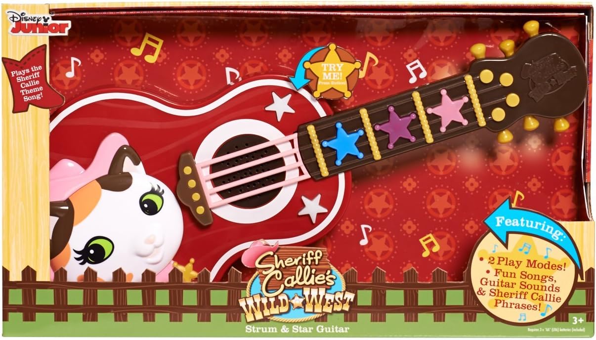 Sheriff Callie JPL66080 Disney Jr Strum & Star Guitar, Multi