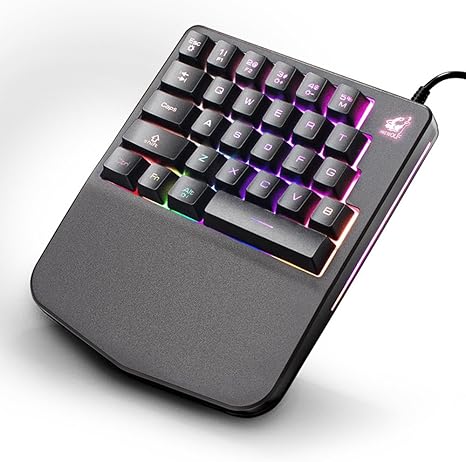 LexonElec Kabelgebundene Einhandtastatur K11 Rainbow: Amazon.de: Elektronik