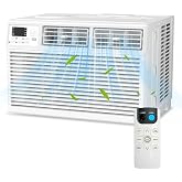 Electactic Window Air Conditioner 10,000 BTU, Air Conditioner Window Unit Up to 450 Sq.Ft,3 Fan Speeds,Easy Install,Energy Efficient,Washable Filter,White