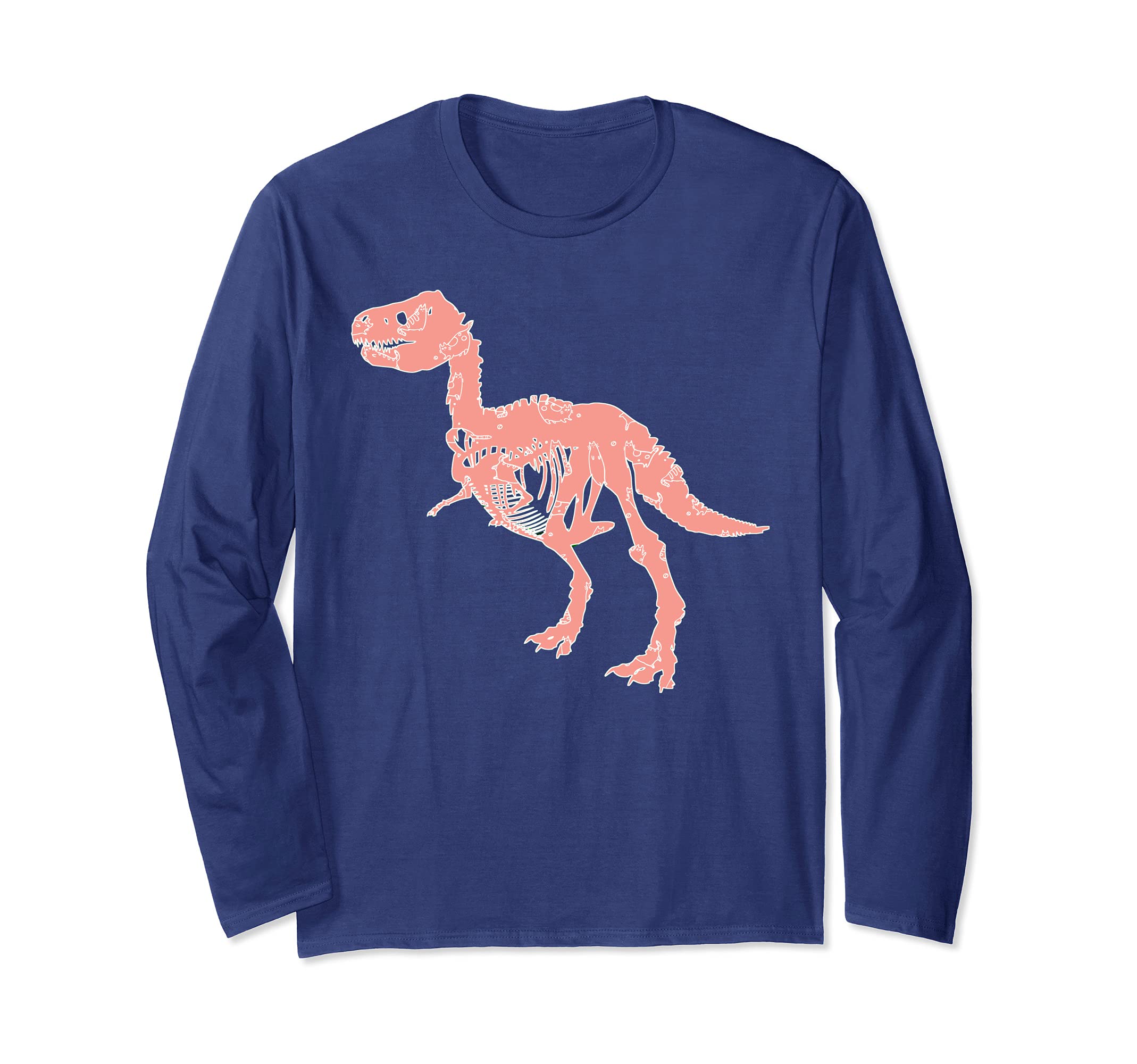 Tyrannosaurus Rex Animal T-Rex Creepy Dinosaur Long Sleeve T-Shirt