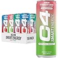 Cellucor C4 Smart Energy Drink Variety Pack, Strawberry Guava, Cherry Berry Lime, Watermelon, 15pk 12oz