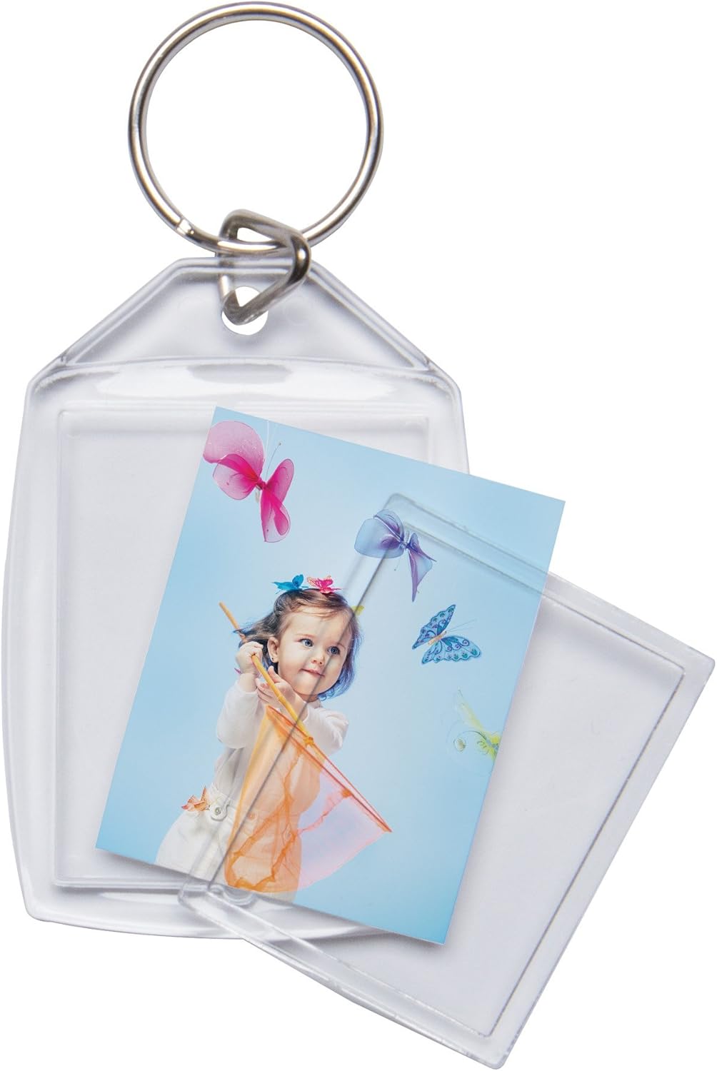 Acrylic Photo Snap-In Keychain - 25 Pack (2" x 3") at  Women’s Clothing store