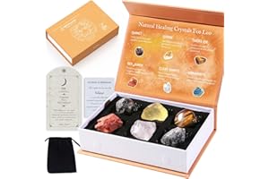 Faivykyd Leo Crystals Gifts, Unique Spiritual Gifts for Women, Astrology Gifts for Women, Healing Crystals Zodiac Sign Stones, Friends Sisters Daughters Gifts for Birthdays, Stress Relief Gifts