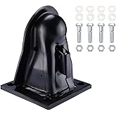 NovelBee 2-5/16" Flat Mount Trailer Coupler with Bolts Hardware,Black Powder Coat Finish Adjustable Coupler Capacity 14000LBS