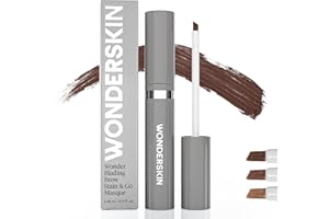 Wonderskin Wonder Blading Brow Stain & Go Masque - Long Lasting Eye Brow Tint, Transfer Proof and Smudge Proof Eyebrow Tint Stain (Dark Brunette)