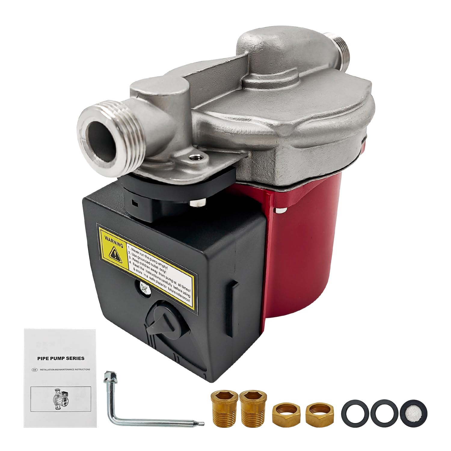 Photo 1 of 1/40 HP Circulator Pump compatible with Taco 006-ST4 Hot Water Circulator | 115V | 60HZ | 3250RPM | Inlet/Outlet Diameter: 3/4" Recirculating pump for water heater