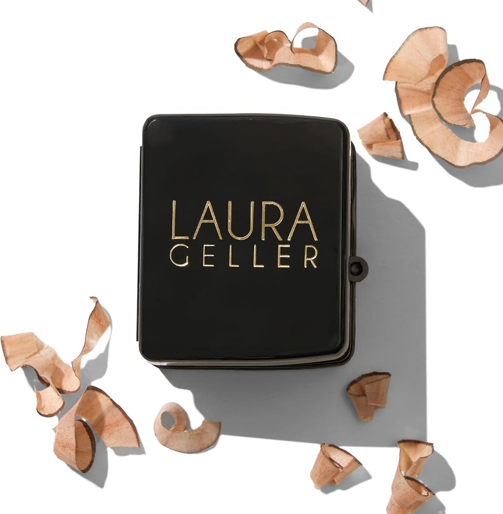 LAURA GELLER NEW YORK Eye + Lip Cosmetic Pencil Sharpener - Easy to Clean - Eyeliner, Lip Liner and Eyebrow Pencil Sharpener