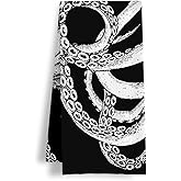 HSIASHENG Octopus Coastal Beach Kitchen Towels, Octopus Bathroom Decor,Nautical Dish Tea Towels, Gifts for Beach Lovers Decorative Hand Towel for Bathroom Kitchen, 16x24 Inch