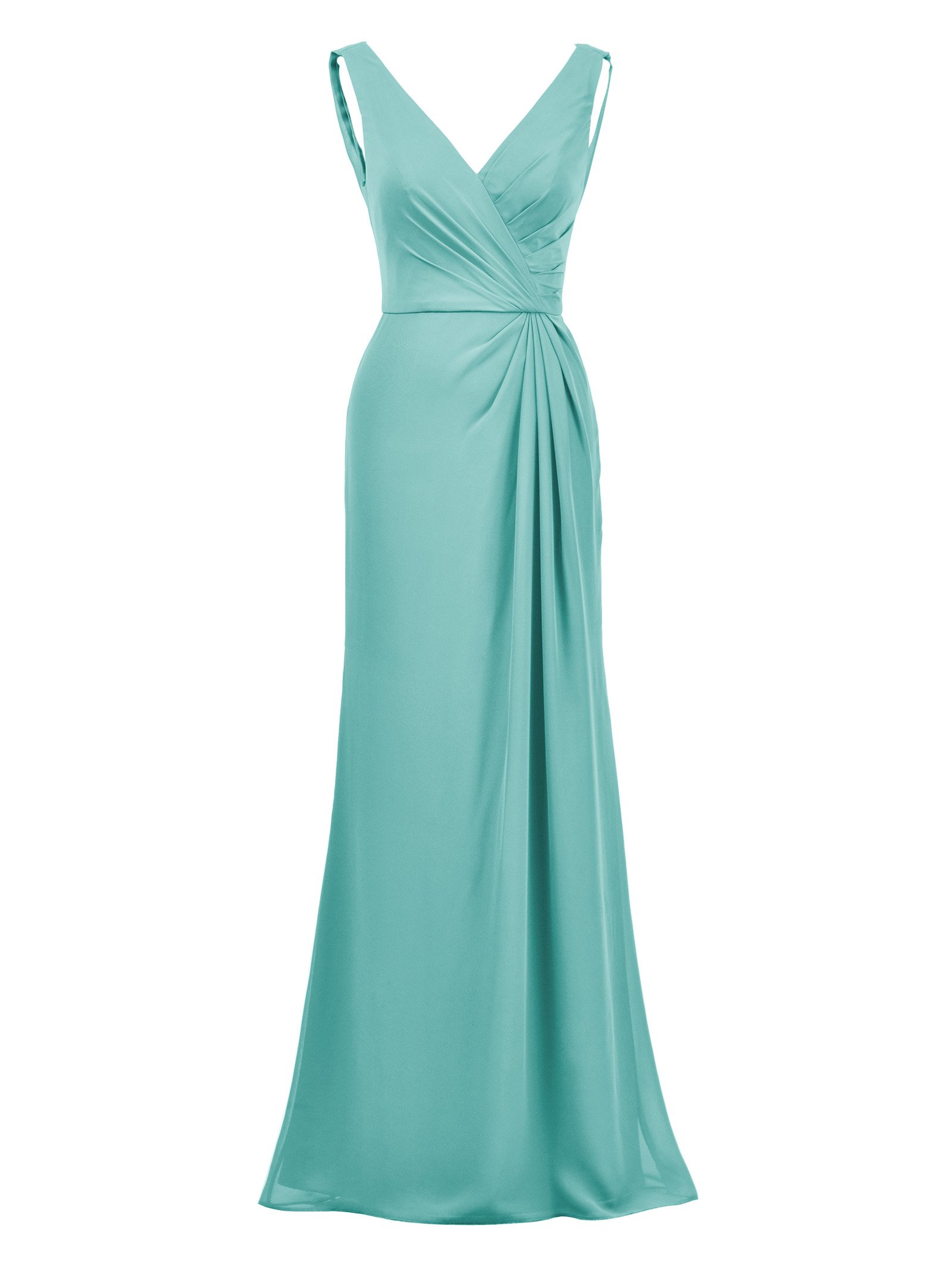 Alicepub Long Bridesmaid Dresses Chiffon Elegant Maxi Dress Formal